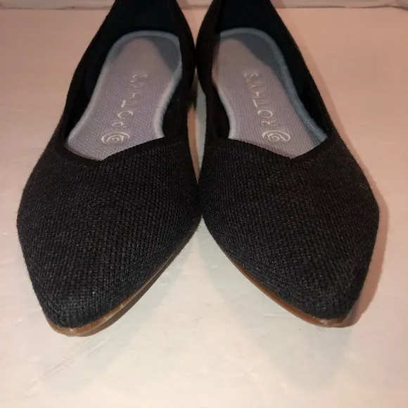 Rothy’s Charcoal Wooo The Point Flat Ballerina Ballet Flats Shoes sz 8