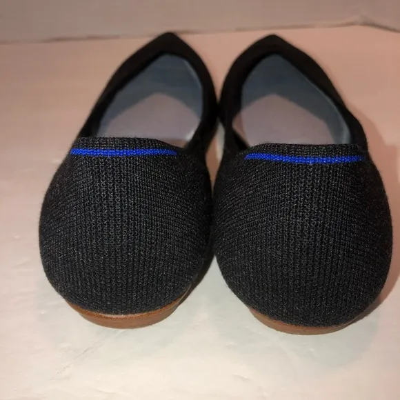 Rothy’s Charcoal Wooo The Point Flat Ballerina Ballet Flats Shoes sz 8