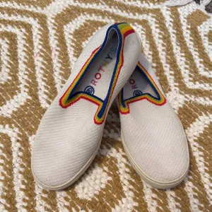 Rothy's Rainbow Trim Slip-On Sneakers