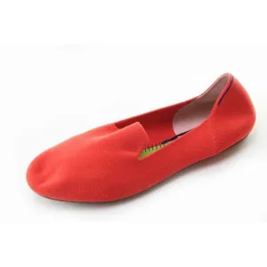 Rothy's Round Toe Ballet Flats Loafers Women's Red Slip On Rothys 11.5 NO INSOLE
