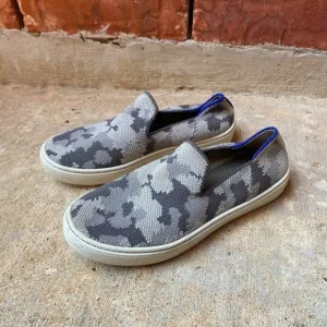 Rothy's Youth 2 Gray Camo Camouflage Slip On Casual Sneakers