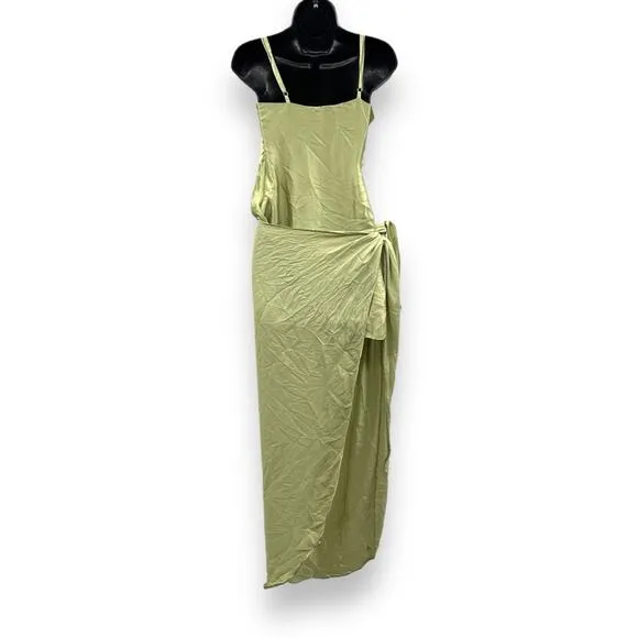 RTR Baobab Selma Grape Green Sleeveless Sarong Wrap Midi Dress‎ Sz XS