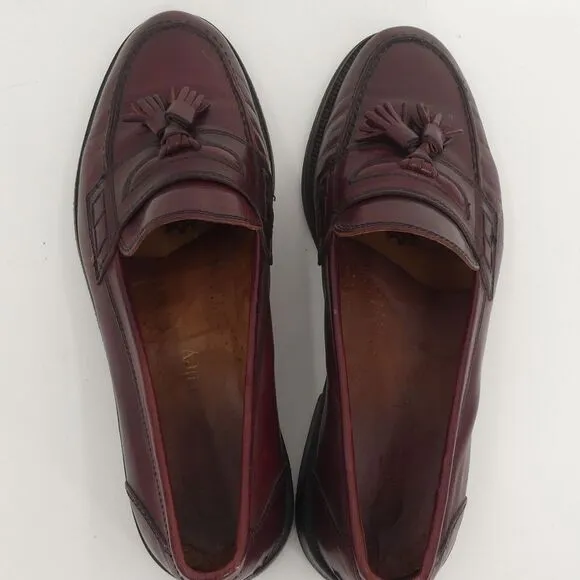 Russell‎ and Bromley Tassel Loafers Brown Leather Made in Italy Men's 42.5 9