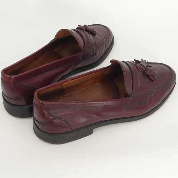 Russell‎ and Bromley Tassel Loafers Brown Leather Made in Italy Men's 42.5 9