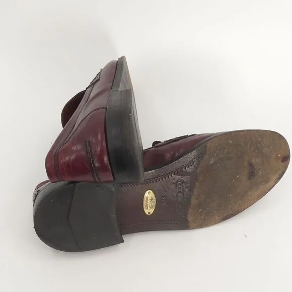 Russell‎ and Bromley Tassel Loafers Brown Leather Made in Italy Men's 42.5 9
