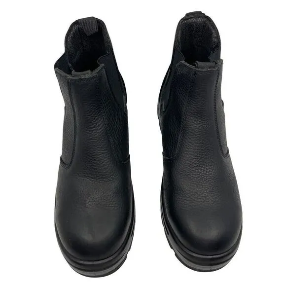 S Fellas By Genuine Grip Men's Hercules Work Safety Boots Black Leather 10.5
