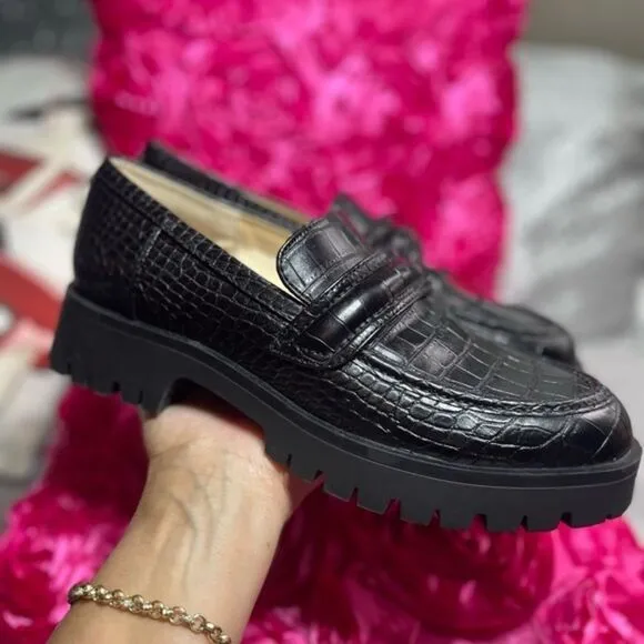(S4) Nine West Womens Garren 3 Faux Leather Patent Loafers. Sizes 7, 8.5, 10