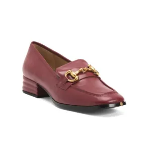 SAINT G Cherry Leather Jenny Loafers