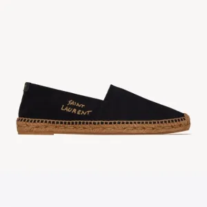 Saint Laurent Black Espadrilles YSL