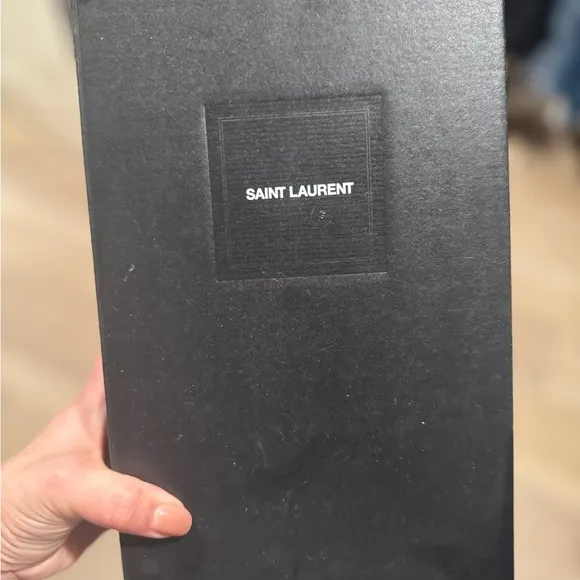 Saint Laurent Black Espadrilles YSL