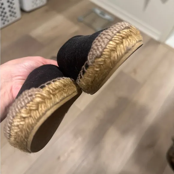 Saint Laurent Black Espadrilles YSL