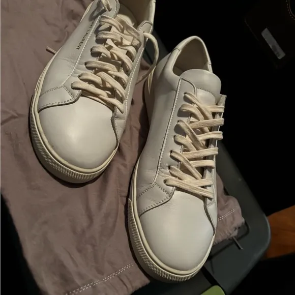 Saint Laurent White Minimalist Sneakers