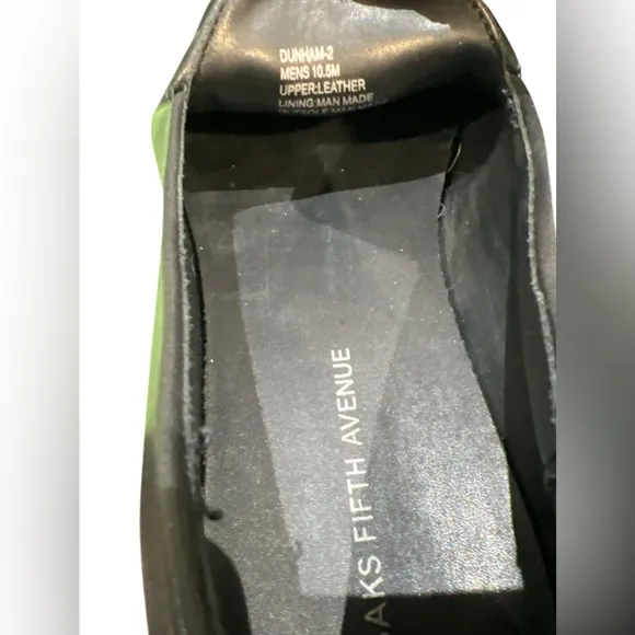 Saks Fifth Avenue Black Dunham Loafers Size 10.5.