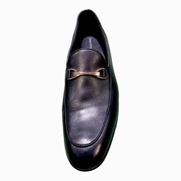 Saks Fifth Avenue Black Dunham Loafers Size 10.5.