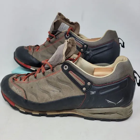 Salewa Hiking Boots Mens 13 MS L Mountain Trainer Low Bungee Cord Firebrick Shoe