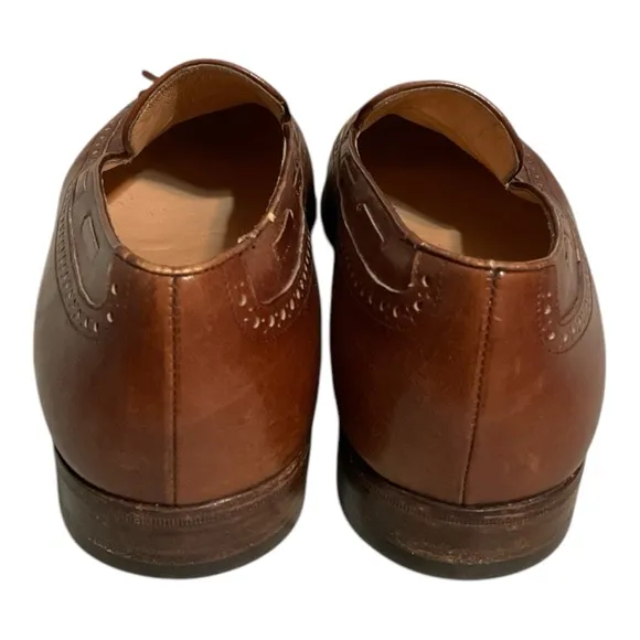 Salvatore Ferragamo Leather Tassel Wingtip Loafers Mens Size 9.5