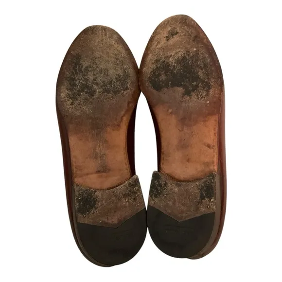 Salvatore Ferragamo Leather Tassel Wingtip Loafers Mens Size 9.5