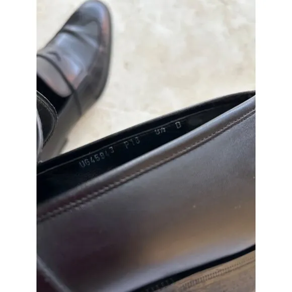 Salvatore Ferragamo Men's Black Leather Loafers Sz 8.5