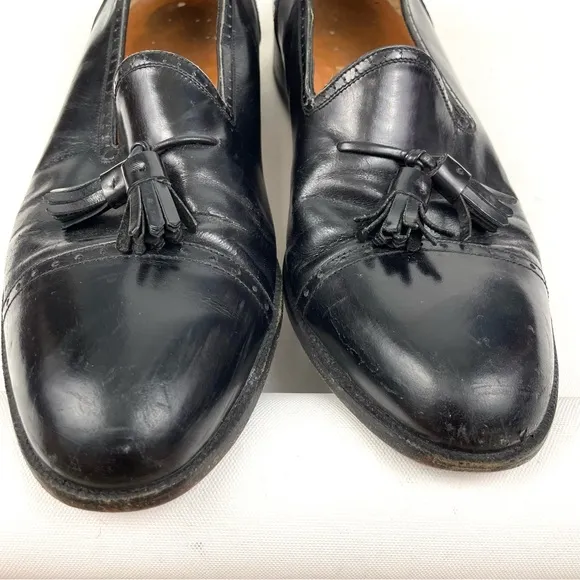 Salvatore Ferragamo Men’s Black Tassel Loafers 11.5