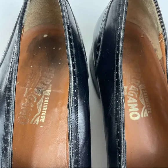 Salvatore Ferragamo Men’s Black Tassel Loafers 11.5