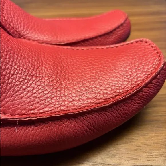 Salvatore Ferragamo Men’s Leather Shoes Red Loafers Size 8 WORN TWICE ONLY