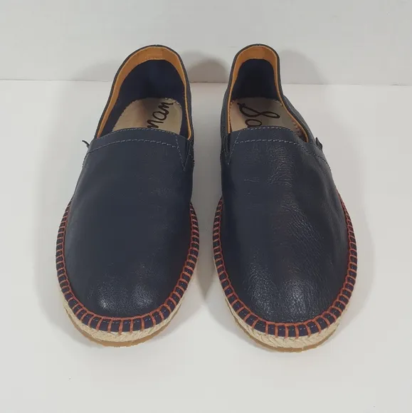 Sam Edelman Aaron blue leather loafers men size 8 M