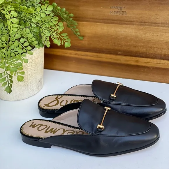 Sam Edelman Laurna 🍁Black Leather mule  Size 7.5 gently used