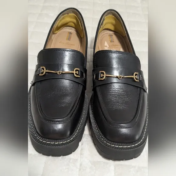 Sam Edelman Laurs  Black Leather Loafers 10M
