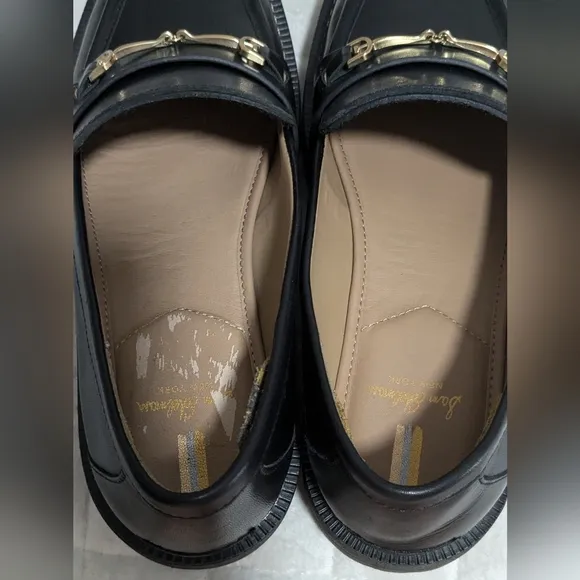 Sam Edelman Laurs  Black Leather Loafers 10M