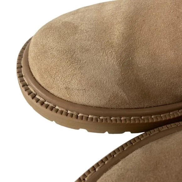 Sam Edelman Lydell Combat Boots Tan Womens Size 8