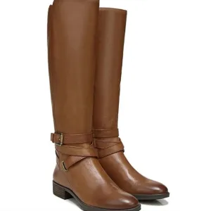 Sam Edelman PANSY LEATHER ROUND TOE KNEE-HIGH BOOTS  BNWT