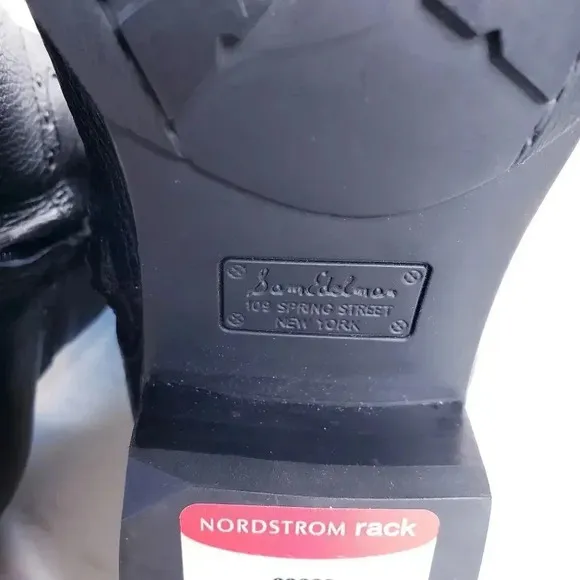Sam Edelman Prina Riding Boots Studded Size 6 Black Leather