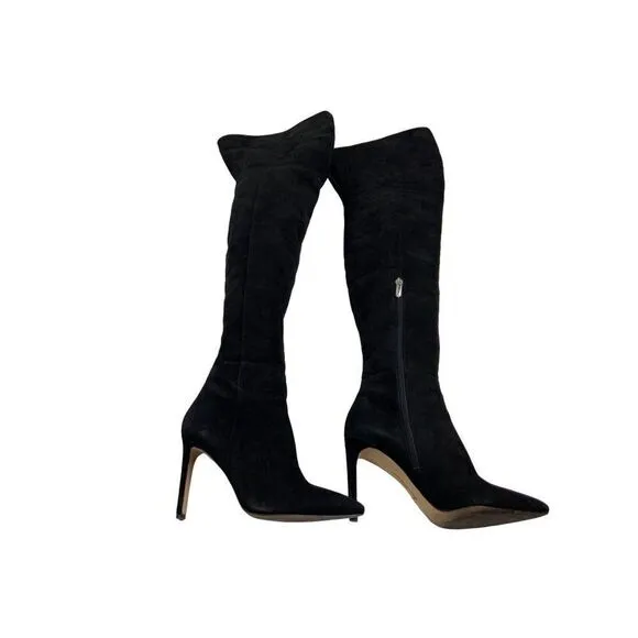 Sam Edelman Black Bernadette Over The Knee Boots. Sz 7
