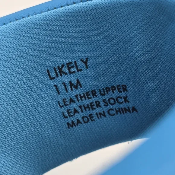 Sanctuary Likely Padded Puff Leather Slide Sandals, Blue Wire, Women's 11M, NWT!