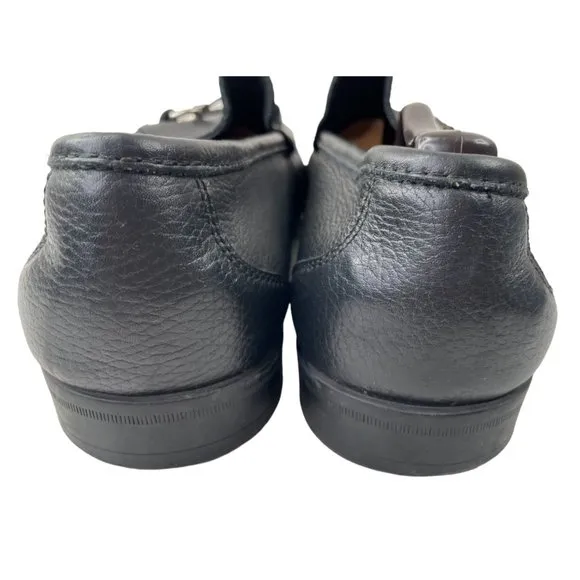 Sandro By Sandro Moscoloni Men's Malibu Black Leather Bit Loafers Size 13D