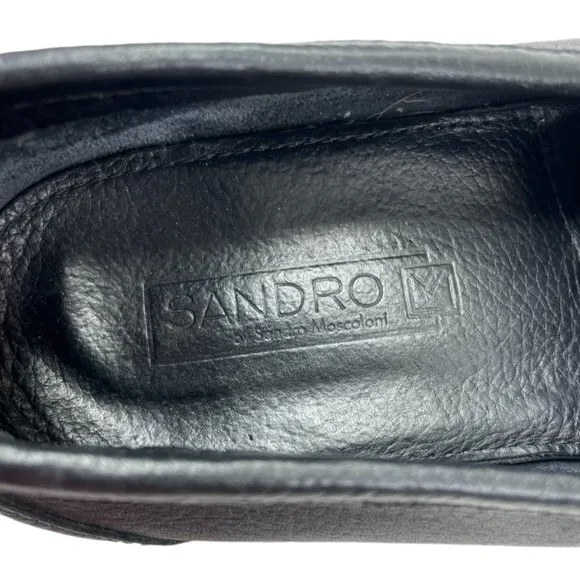 Sandro By Sandro Moscoloni Men's Malibu Black Leather Bit Loafers Size 13D
