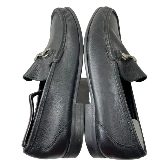 Sandro By Sandro Moscoloni Men's Malibu Black Leather Bit Loafers Size 13D