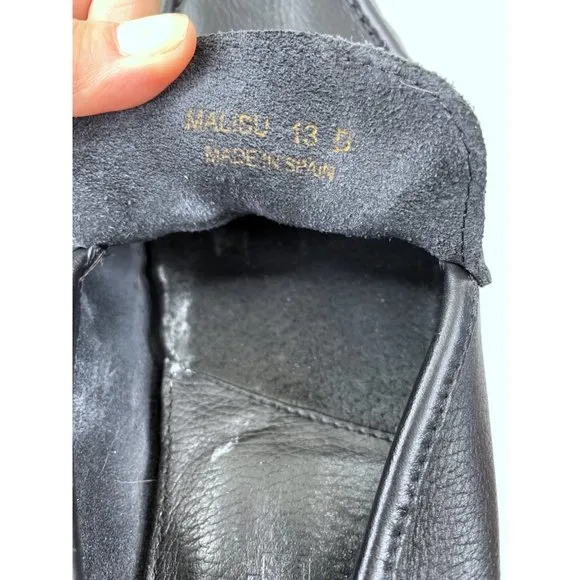 Sandro By Sandro Moscoloni Men's Malibu Black Leather Bit Loafers Size 13D
