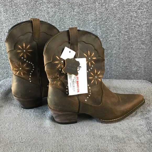 Santa Fe Company Women’s Leather Cowboy Bling Cowgirl Boots Size 10M NWT