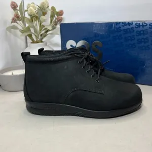 SAS Gretchen Ankle Boots Leather Black Moondust 3540-702 Women's US 10W NWB