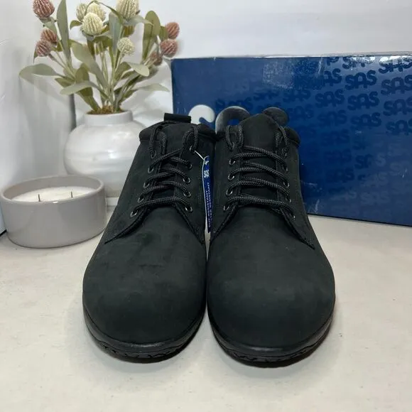SAS Gretchen Ankle Boots Leather Black Moondust 3540-702 Women's US 10W NWB