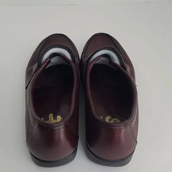 SAS Men's Alamo Leather Slip-On Loafers Burgundy Size 8 1/2M