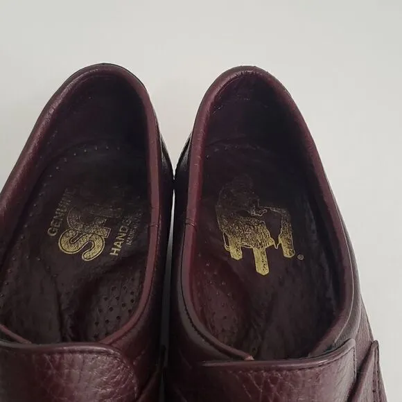 SAS Men's Alamo Leather Slip-On Loafers Burgundy Size 8 1/2M