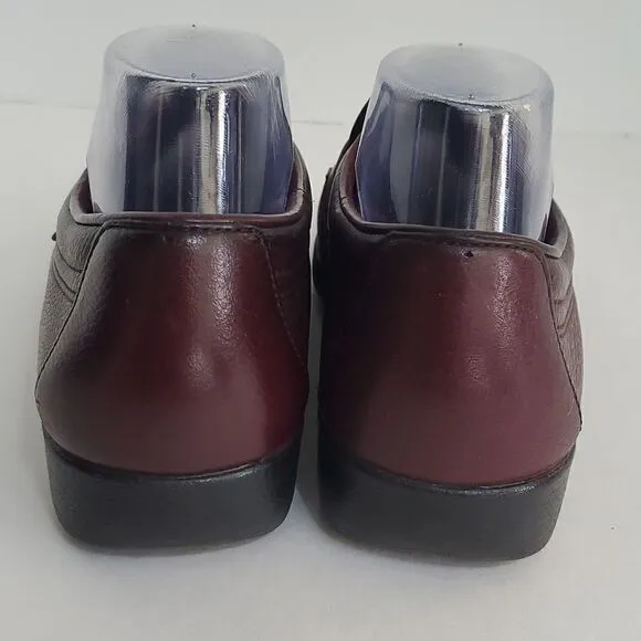SAS Men's Alamo Leather Slip-On Loafers Burgundy Size 8 1/2M