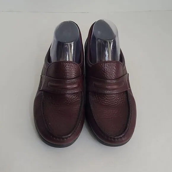 SAS Men's Alamo Leather Slip-On Loafers Burgundy Size 8 1/2M