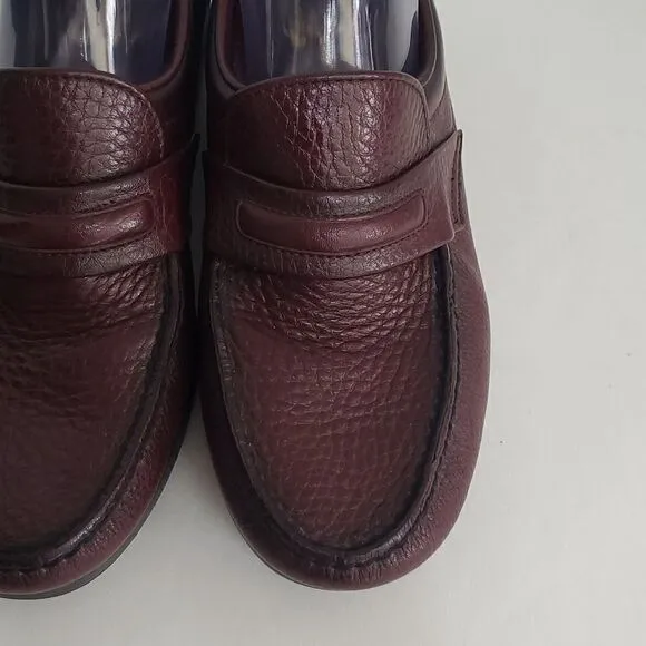 SAS Men's Alamo Leather Slip-On Loafers Burgundy Size 8 1/2M