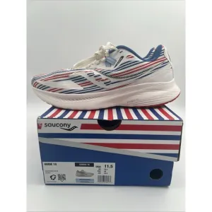 Saucony Mens Guide 15 S20684-35 Red/White/Blue Running Shoes Sneakers Size 11.5