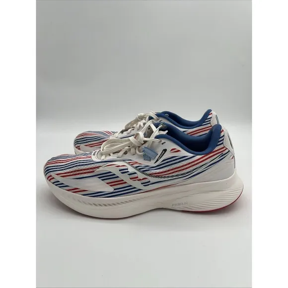 Saucony Mens Guide 15 S20684-35 Red/White/Blue Running Shoes Sneakers Size 11.5