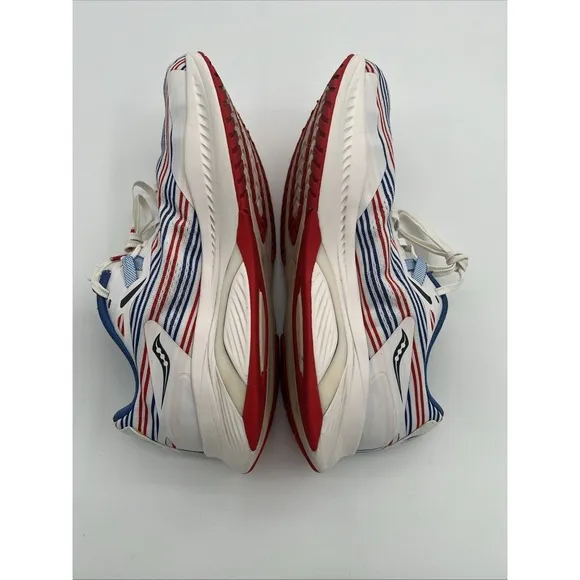 Saucony Mens Guide 15 S20684-35 Red/White/Blue Running Shoes Sneakers Size 11.5