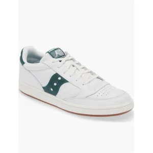 Saucony Originals Jazz Court Sneakers White &amp; Green Leather  Women’s Size 5.5